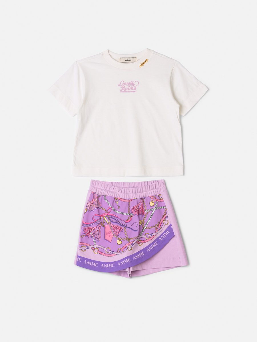 Animê Girls' Set – Scarf Printed