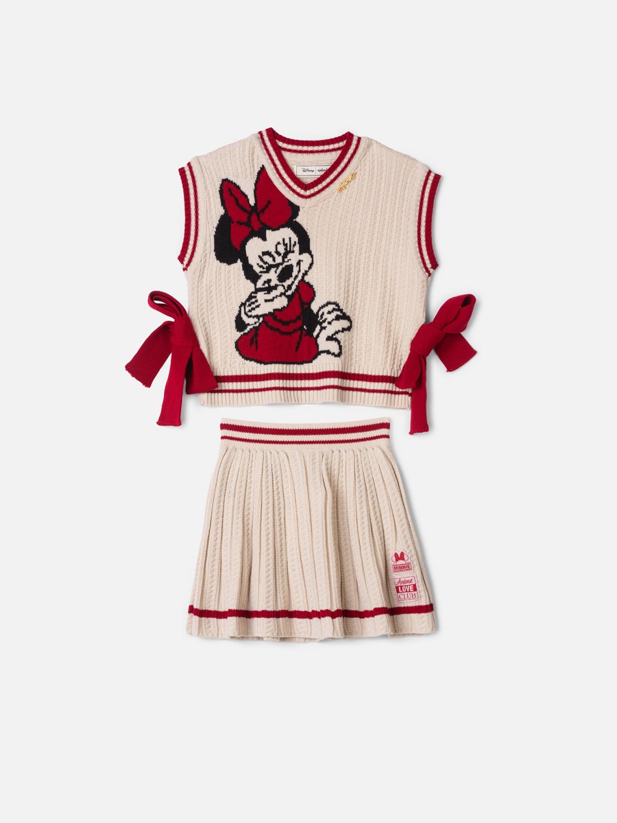 Minnie Anime Knitting Girl Children's Set