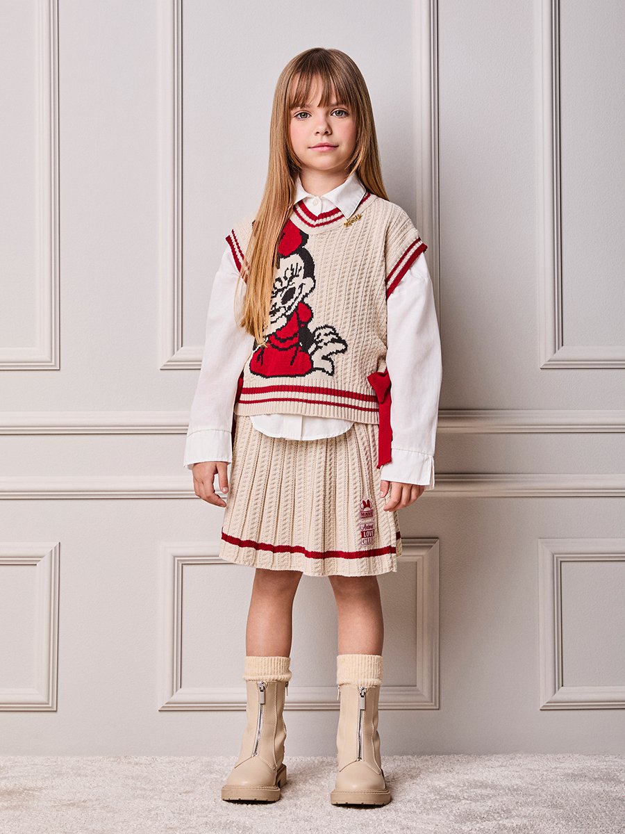 Minnie Anime Knitting Girl Children's Set