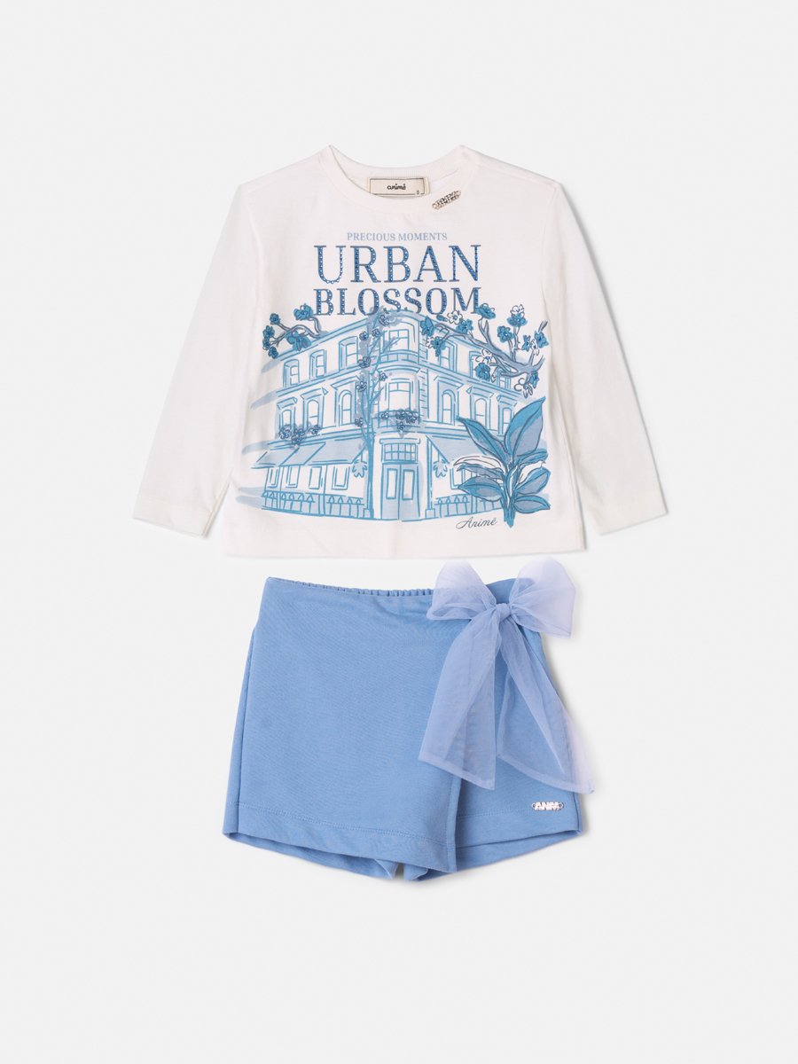 Anime Girl Children's Set with Tulle Bow