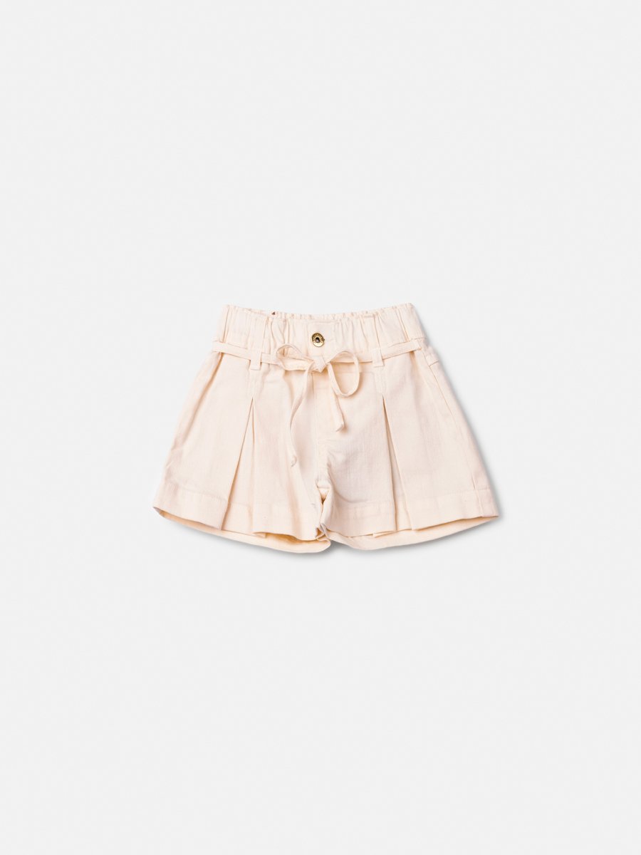 Children's Pearl Twill Shorts with Lace