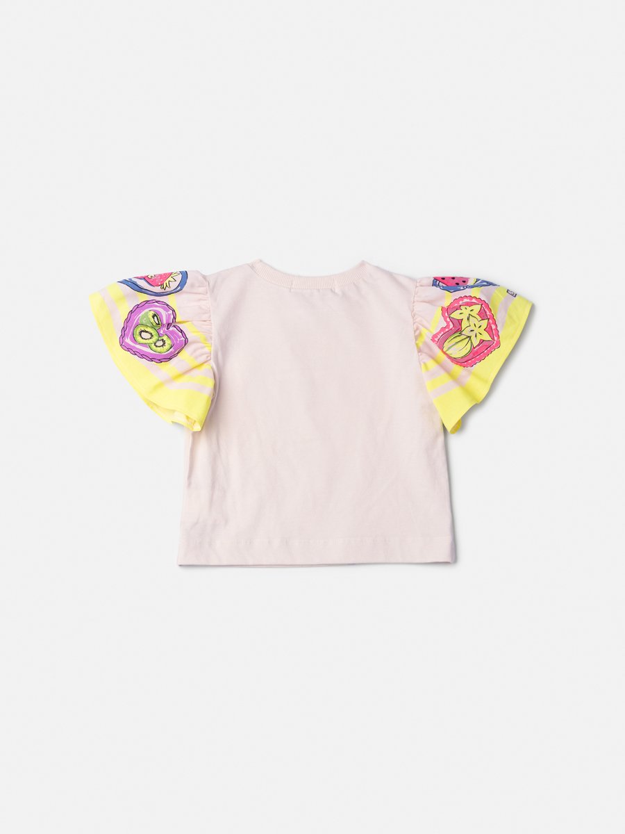 Children's Blouse with Printed Sleeves