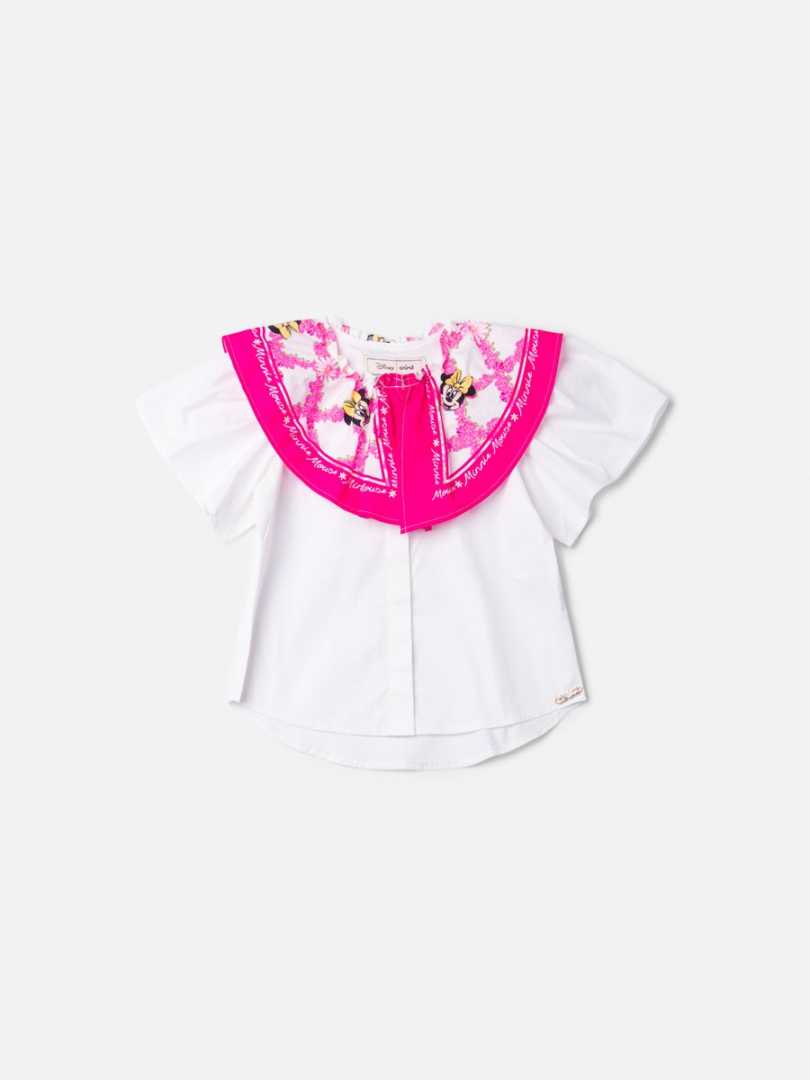 Minnie Pink Maxi Collar Shirt