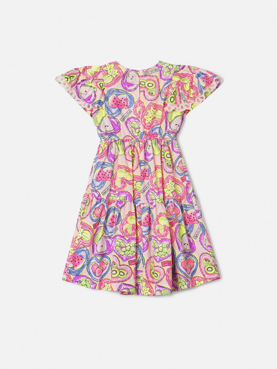Children's Dress with Fruit Print