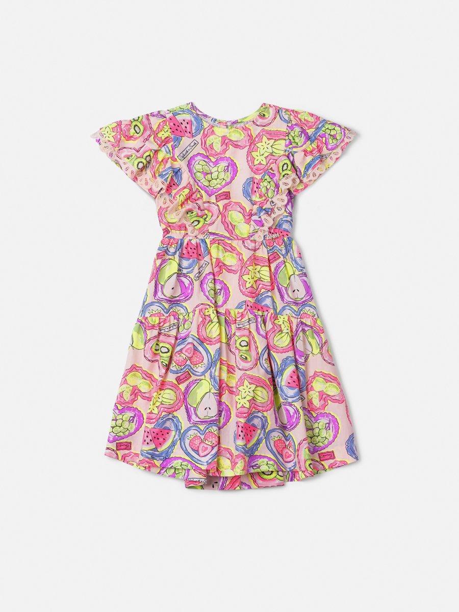 Children's Dress with Fruit Print