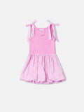 Pink Balloon Dress with Bow