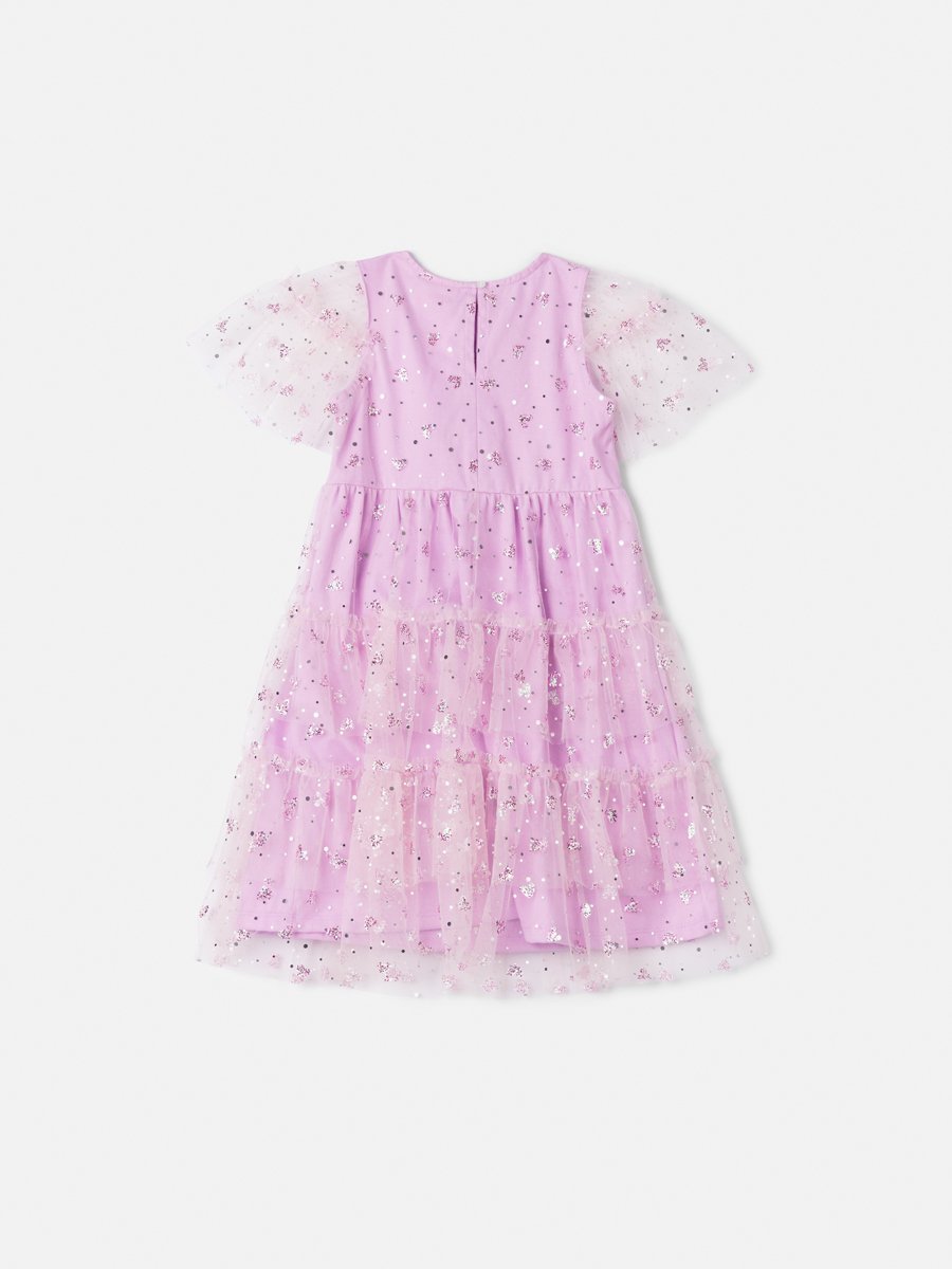 Children's Tulle Dress with Sequin Hearts