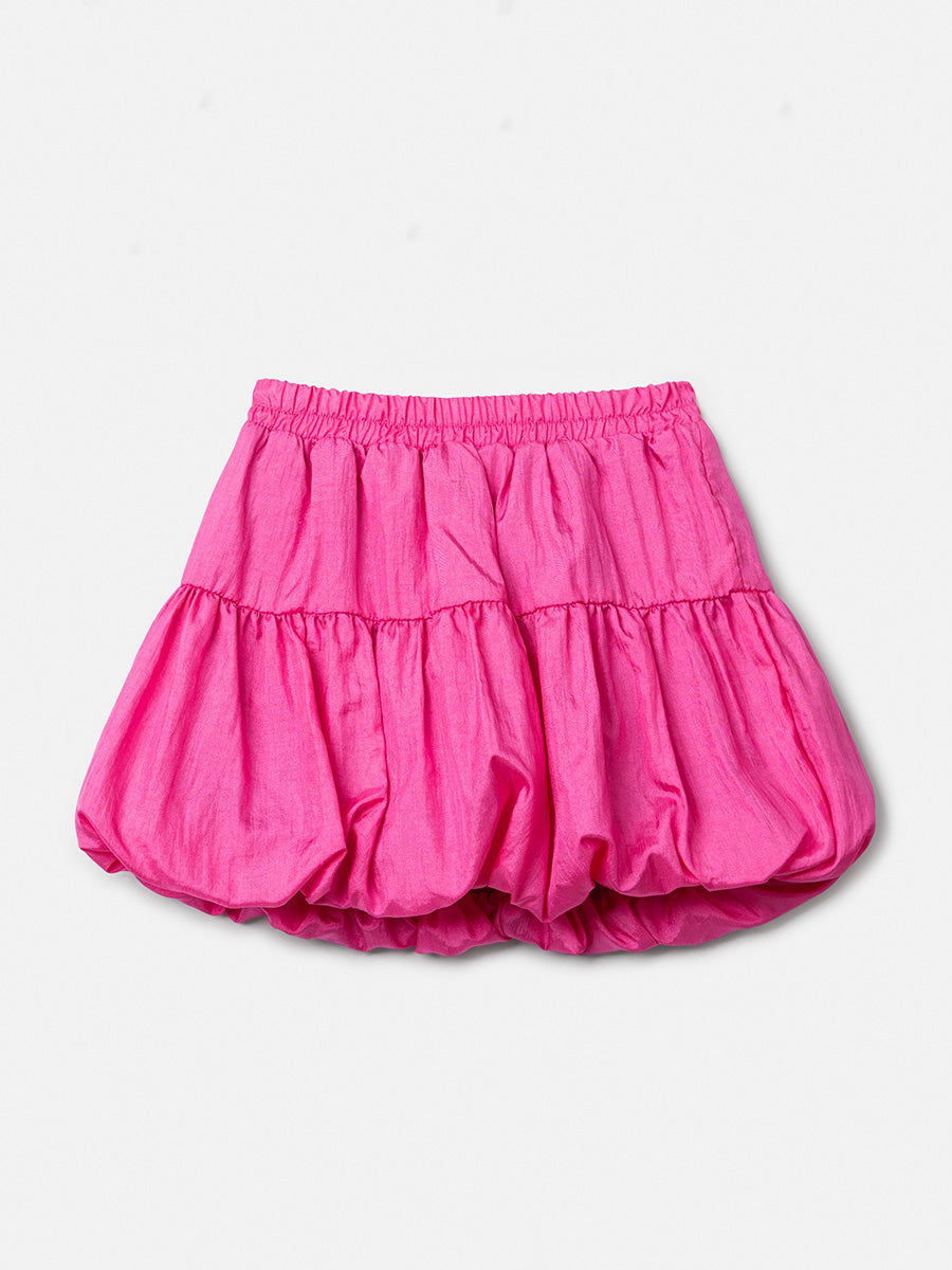 Pink Taffeta Balloon Skirt