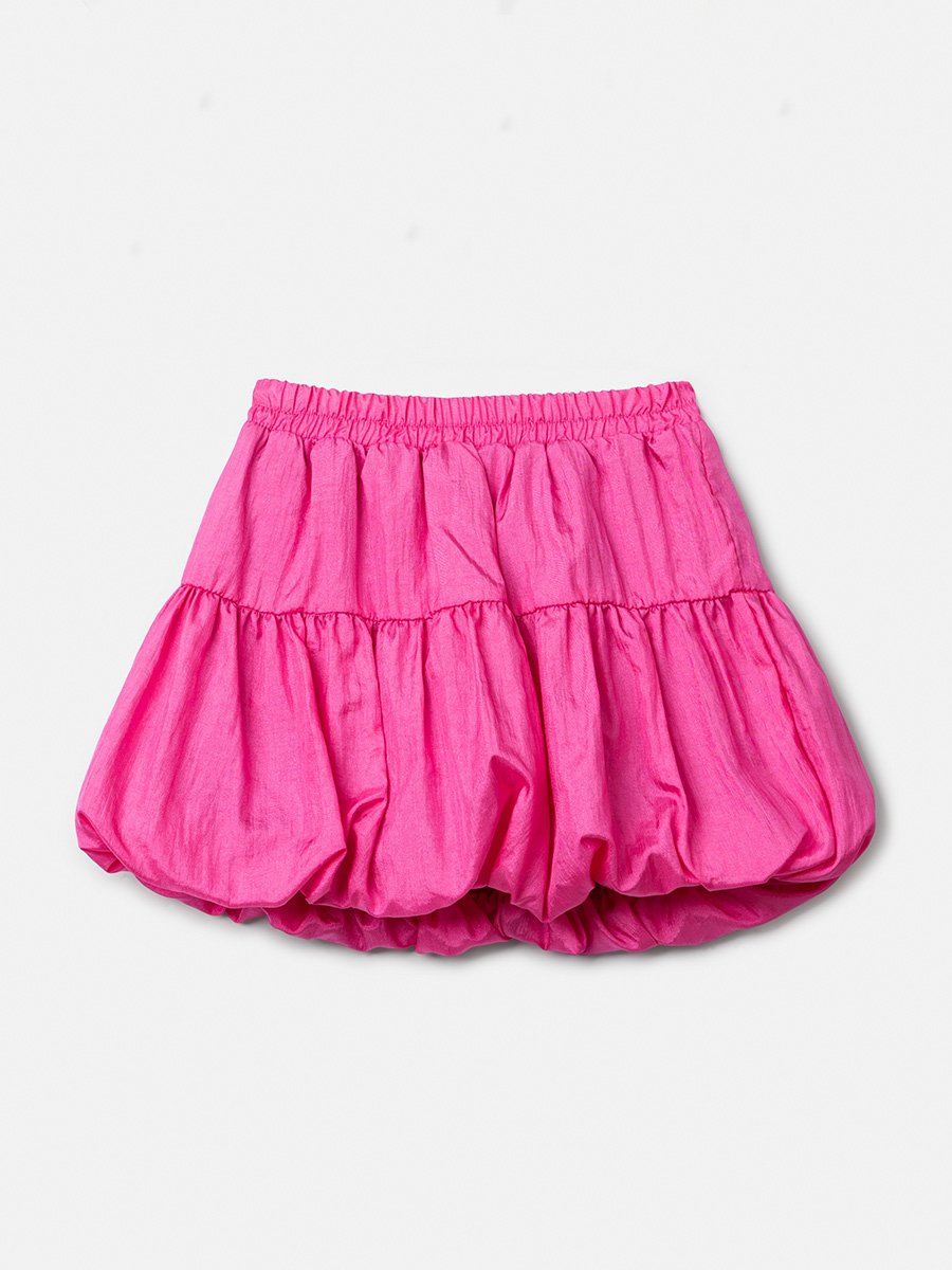 Pink Taffeta Balloon Skirt