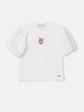 Off Blouse with Daisy Duck Patch