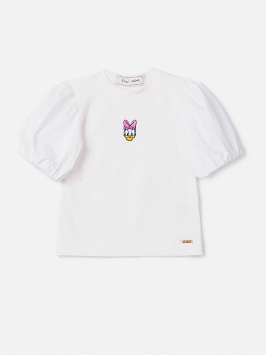Off Blouse with Daisy Duck Patch