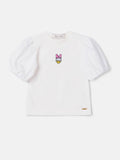 Off Blouse with Daisy Duck Patch