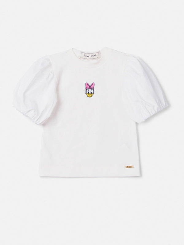 Off Blouse with Daisy Duck Patch