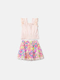 Children's Fruit Print Set with Lace