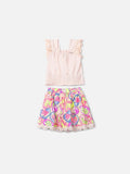 Children's Fruit Print Set with Lace