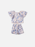 Printed Children's Set with Bows