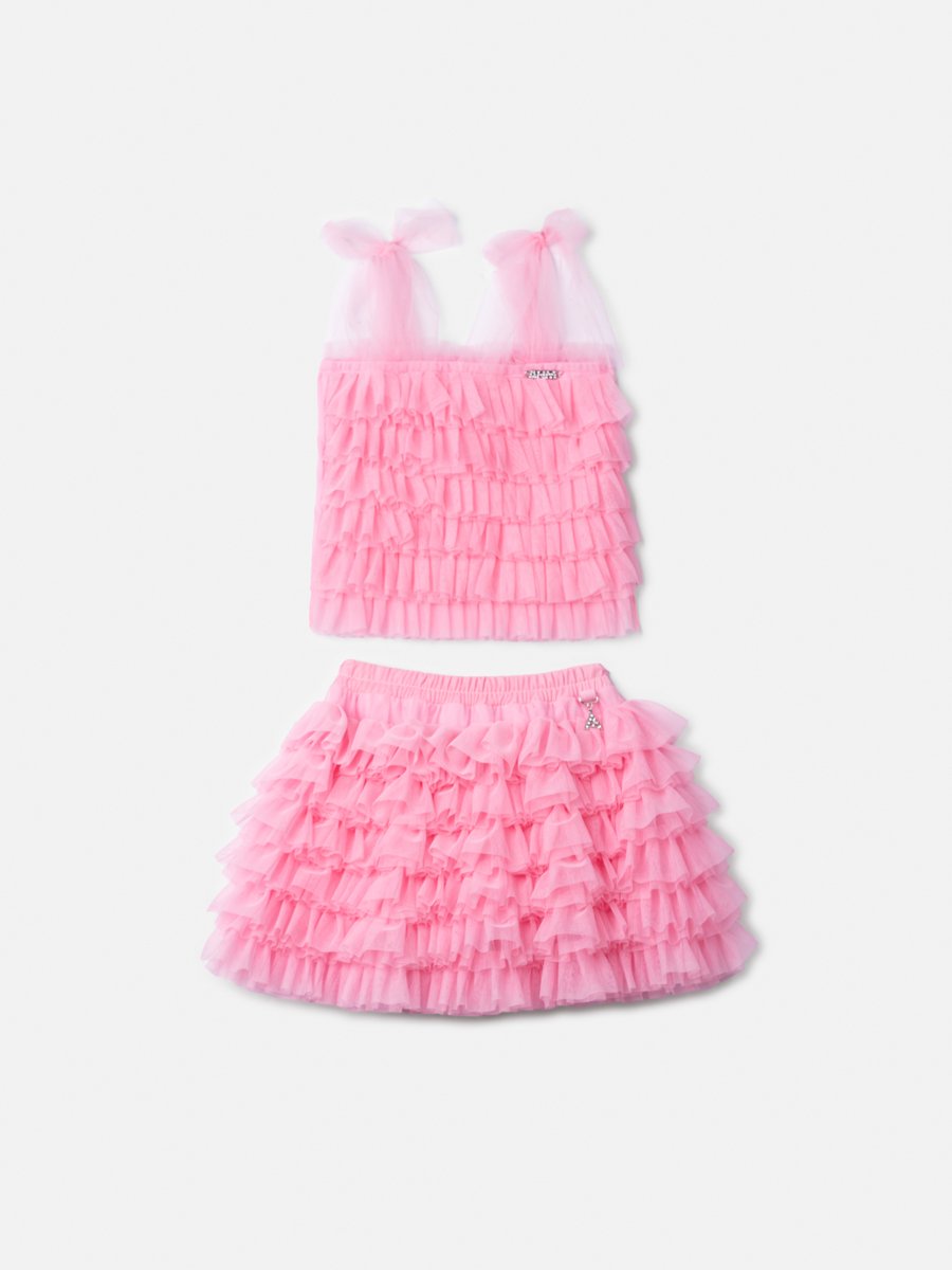 Anime Girl Set with Tulle Ruffles