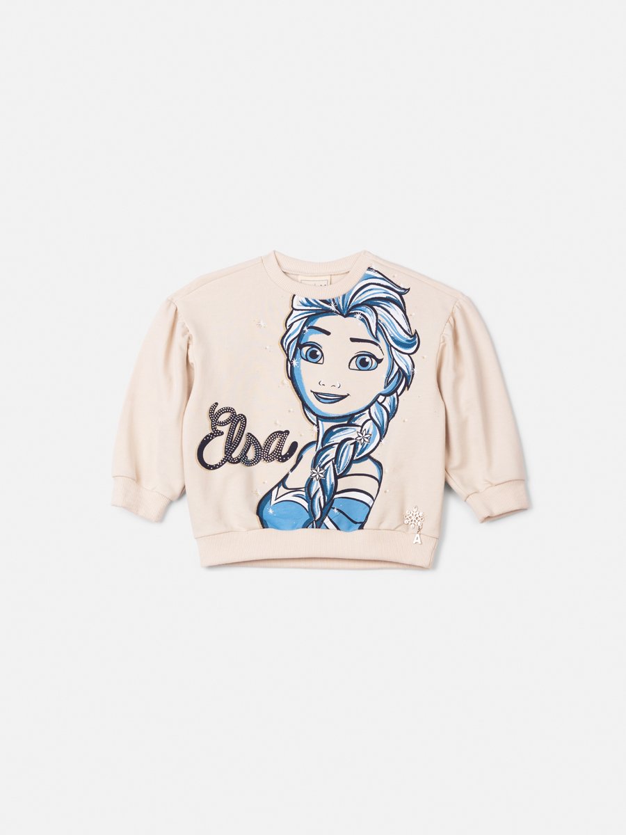 Animê Girls' Coat – fleece Elsa with Rhinestones and Charm