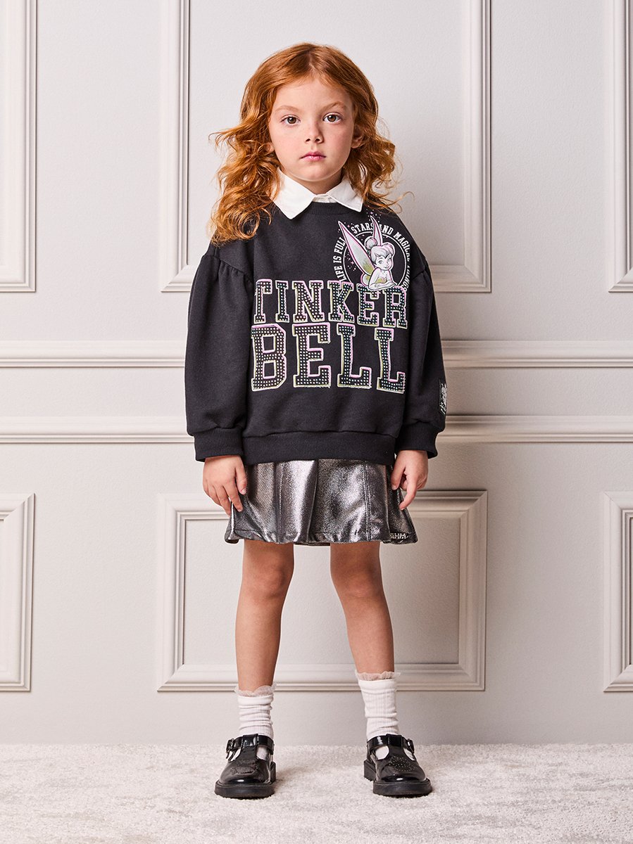 Tinker Bell Disney Children's Anime Girl Coat with Rhinestones