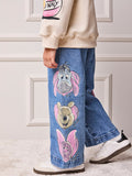 Children's Pants Girl Anime Pooh and Friends Jeans