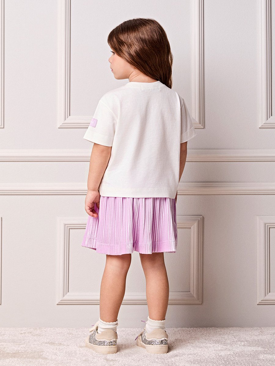 Animê Girls' Skirt – Pleated Velvet