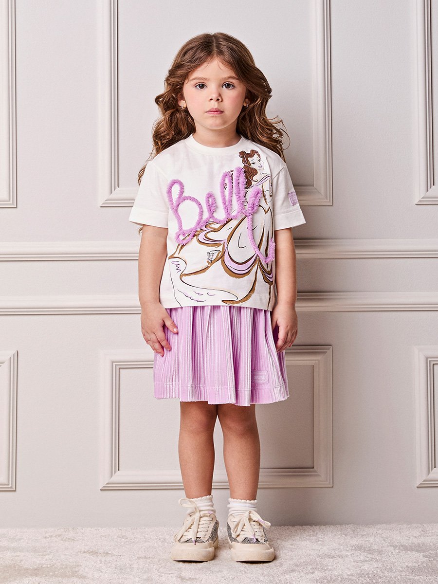 Animê Girls' Skirt – Pleated Velvet