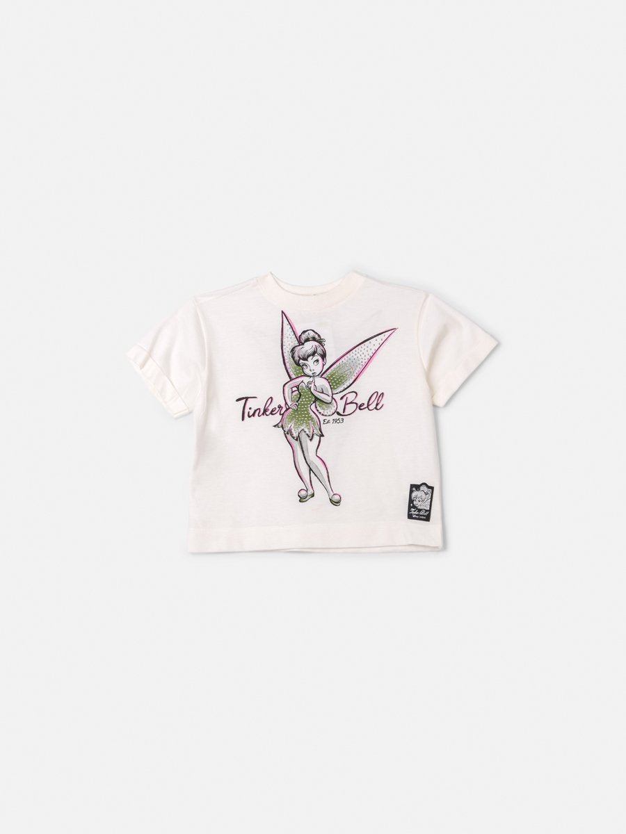 Tinker Bell Children's Anime Girl Blouse with Rhinestones