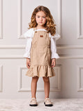 Animê Girls' Pinafore Dress – Twill with Panel Details and Buckles
