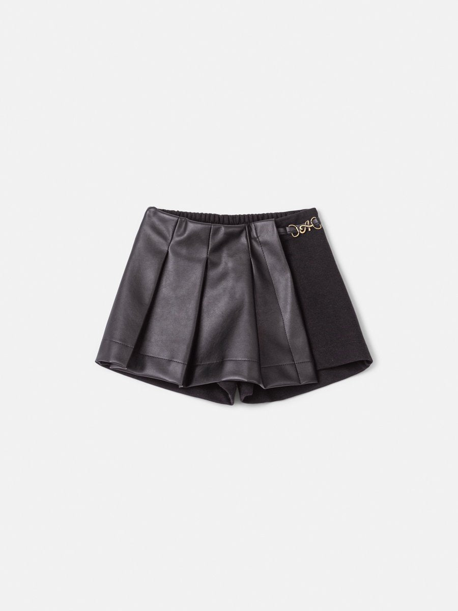 Children's Short Skirt Animê Fake Leather