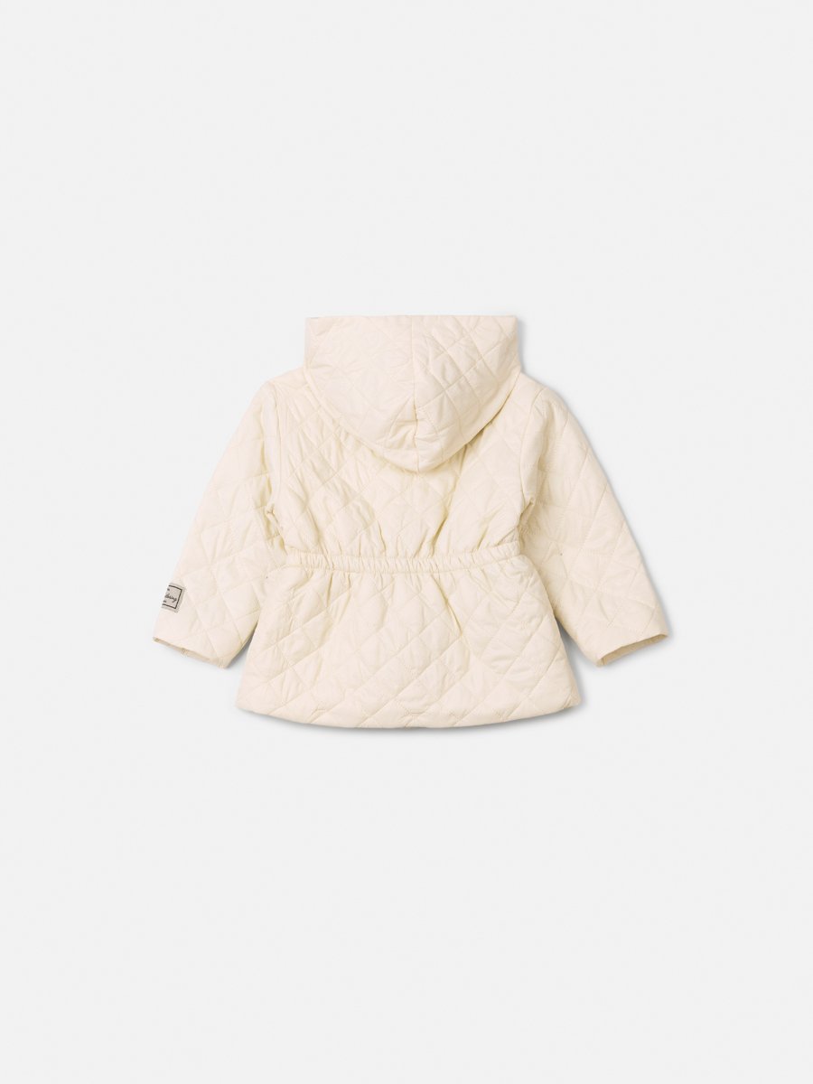 Children's Girl Anime Puffer Jacket with Velvet Bows