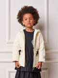 Children's Girl Anime Puffer Jacket with Velvet Bows