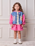 Animê Girls' Jacket – Denim with fleece Winnie the Pooh