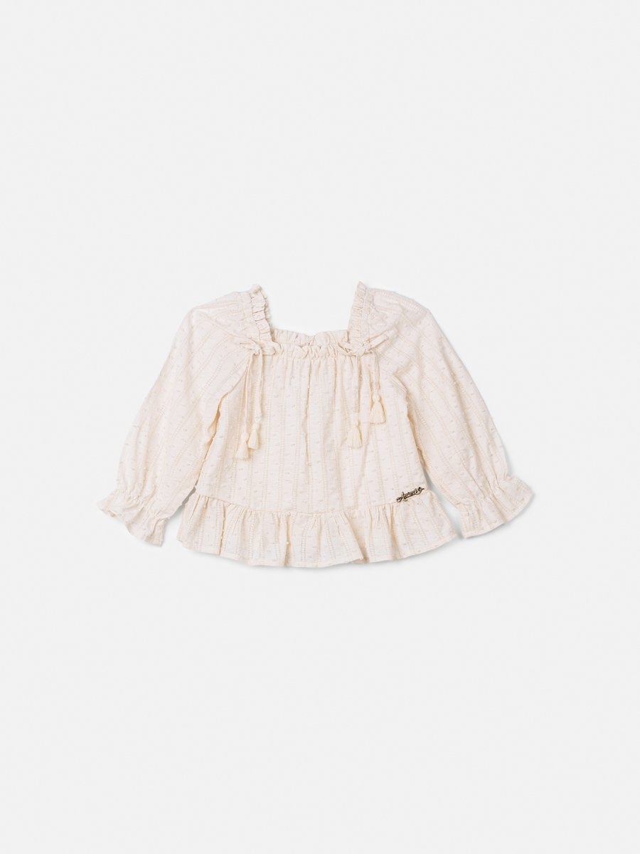 Children's Anime Girl Blouse with Ruffles and Bows