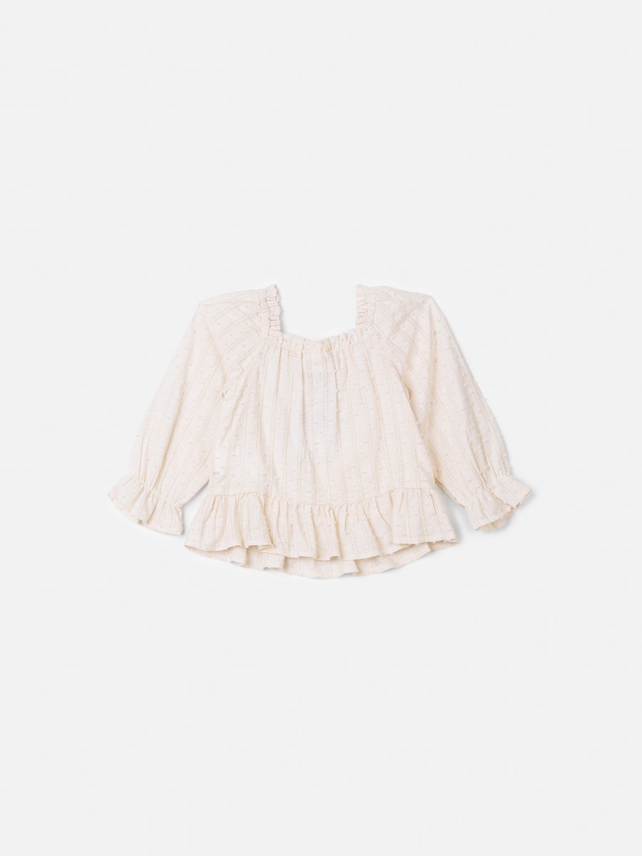 Children's Anime Girl Blouse with Ruffles and Bows