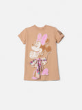 Animê Girls' Dress – Minnie with Bow Printed