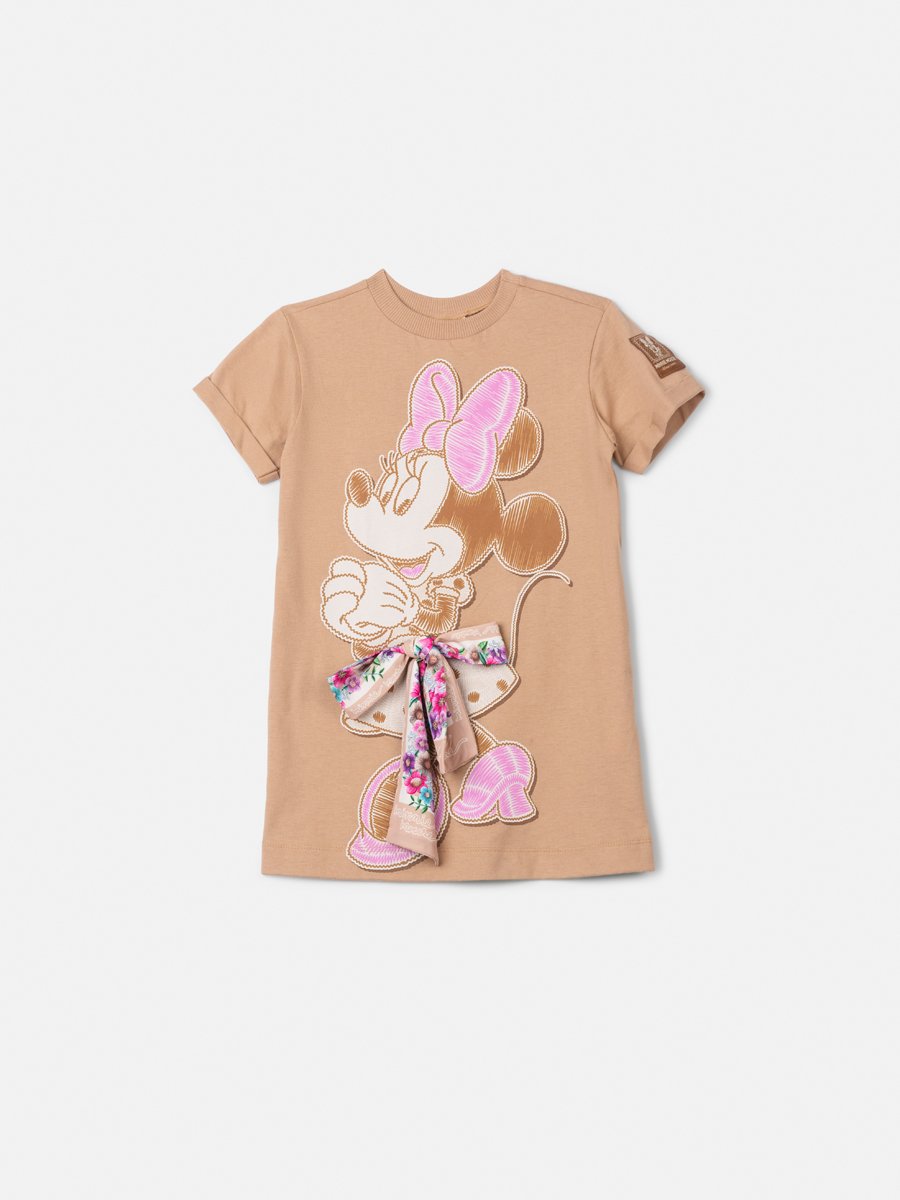 Animê Girls' Dress – Minnie with Bow Printed