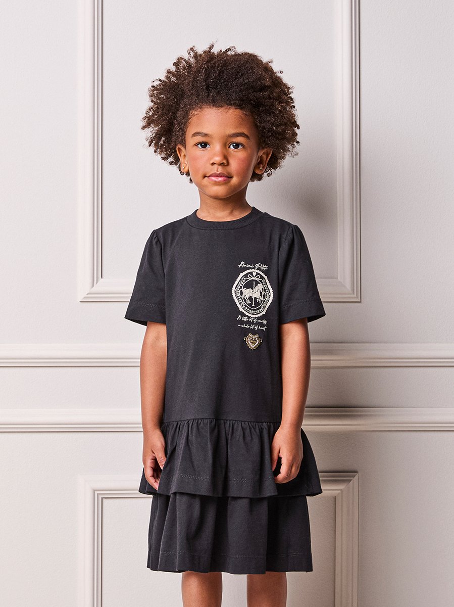 Children's Anime Girl Dress with Ruffles
