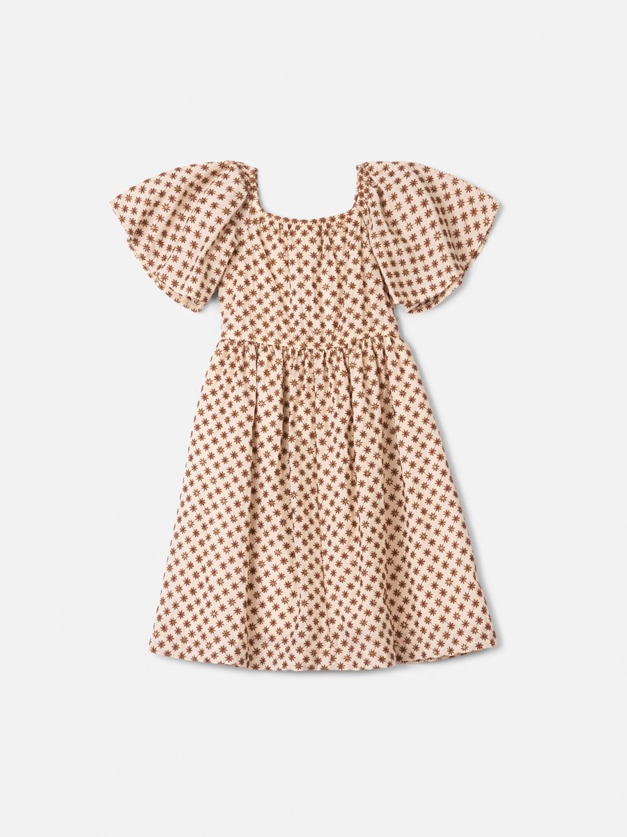 Animê Girls' Dress – Embroidered with sash in hearts
