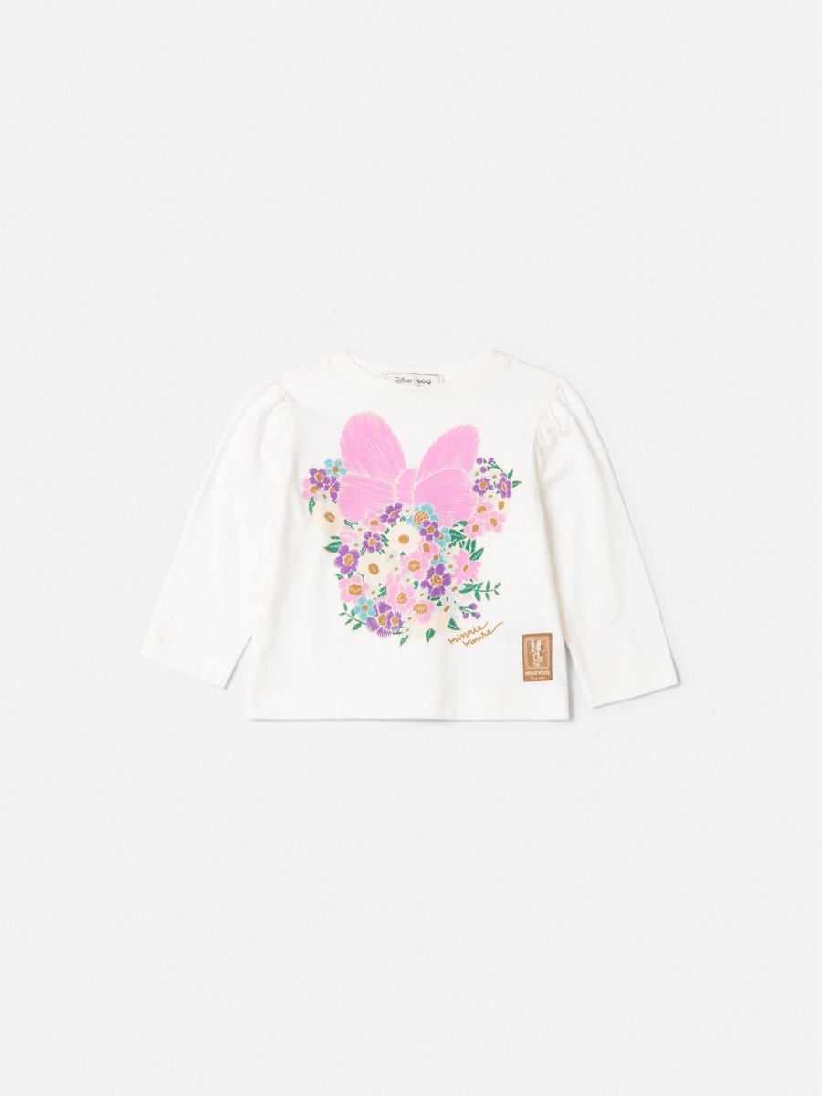 Animê Girls' T-Shirt – Long Sleeve Minnie Floral