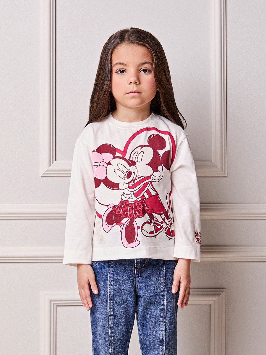Children's Blouse Anime Girl Couple Mouse Cherry