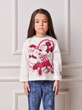 Children's Blouse Anime Girl Couple Mouse Cherry