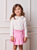 Children's Anime Girl Blouse with Double Lace Collar