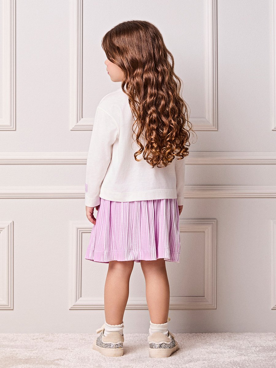 Children's Anime Girl Blouse with Embroidered Tulle by Belle Disney