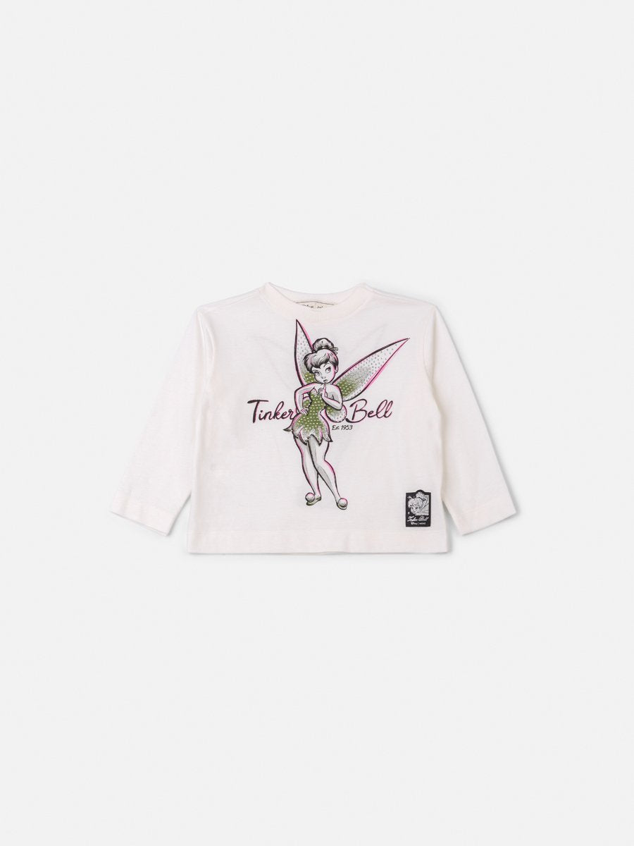 Tinker Bell Children's Anime Girl Blouse with Rhinestones