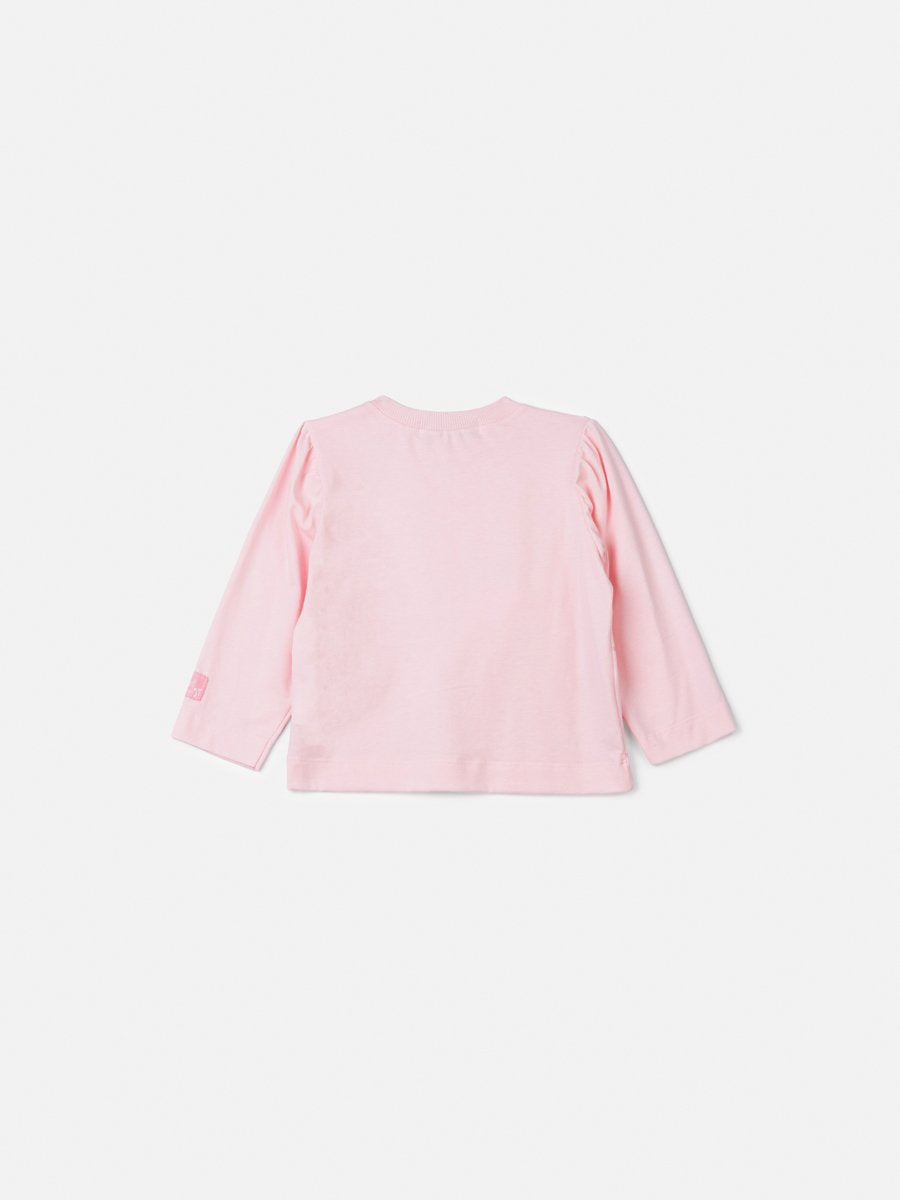 Coolege Cute Anime Girl Children's Blouse with Tulle Bow