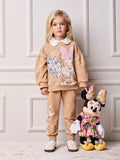 Children's Anime Girl Minnie's Garden Sweatshirt Set