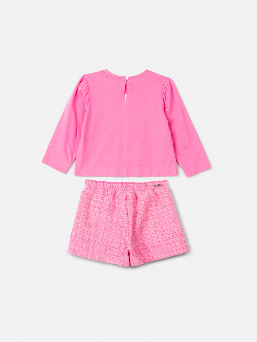 Animê Girls' Set – Tweed with Pleats