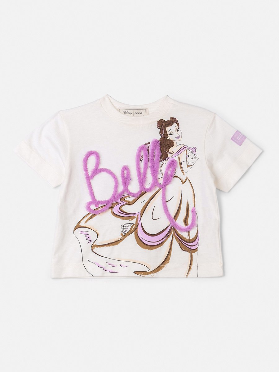 Children's Anime Girl Blouse with Disney Belle Tulle