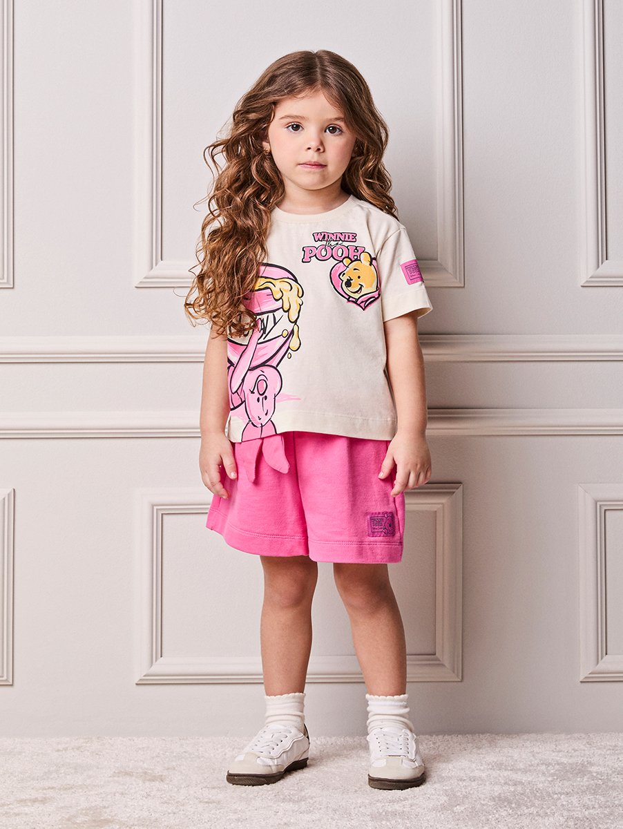 Animê Girls' Set – Winnie the Pooh with ear 3D