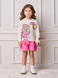 Animê Girls' Set – Long Sleeve Winnie the Pooh with ear 3D